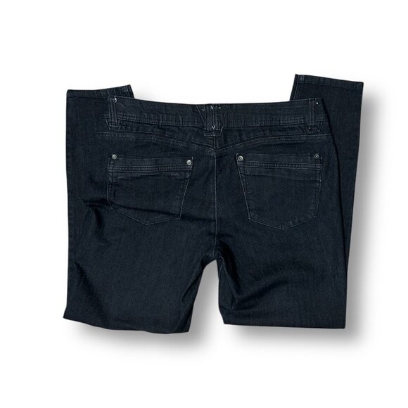 Democracy Black Ab Technology Skinny Jeans Stretch Sculpting Fit Mid Rise Sz 12 - Picture 5 of 10